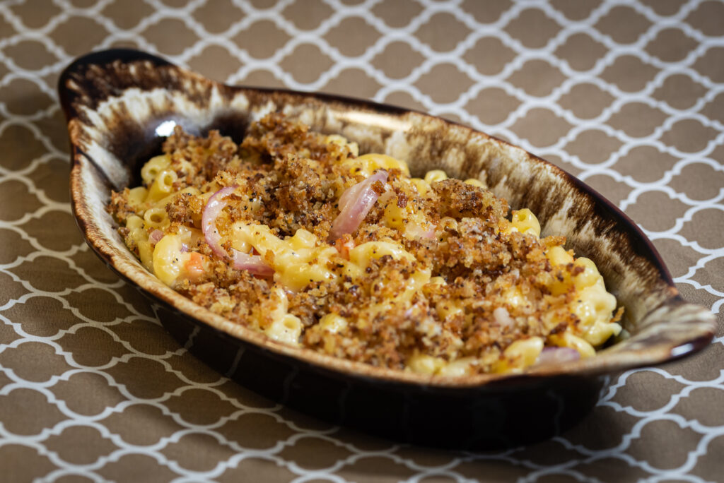 Tomato and Red Onion Macaroni and Cheese