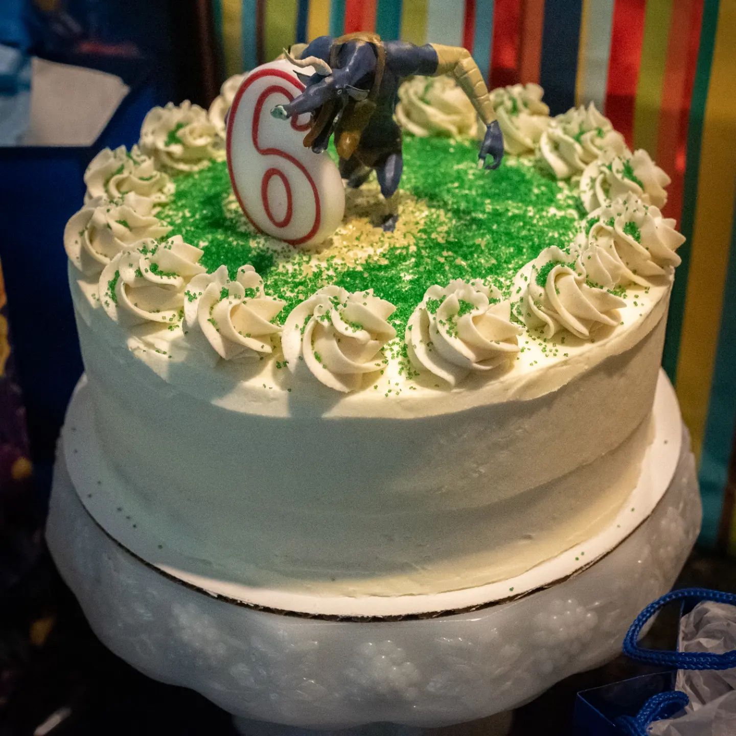 My son turned 6 in August and asked for a Blue Moblin (from The Legend of Zelda: Breath of the Wild) cake, so my husband 3D printed and painted the Blue Moblin since it's not something we could find to buy and put on the cake, and I made and decorated the cake. It was a chocolate layer cake with American Buttercream and he absolutely loved it and the fact that he could keep the Blue Moblin to play with later.
Photography: 📸 @rosshwphoto
#vegetarian #vegetarianfood #vegetarianfoodshare #delicious #food #foodblogger #foodporn #foodstagram #hungry #yummy #whatvegetarianseat #vegetarianfoodporn #cake #chocolate #chocolatecake #sprinkles #americanbuttercream #buttercream #frosting #cakedecorating #birthday #birthdaycake #zeldacake #zelda #moblin #bluemoblin #breathofthewild #scratchbaking #homemade #homemadefood